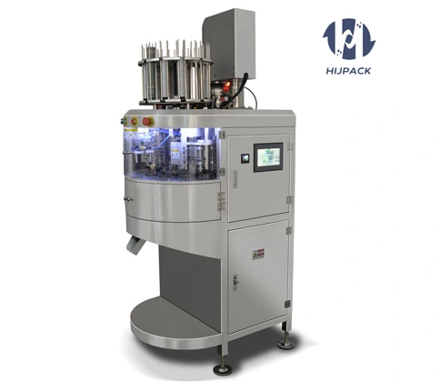 CF35 Small Size Rotary Type Single Head Coffee Capsule Filling and Sealing Machine